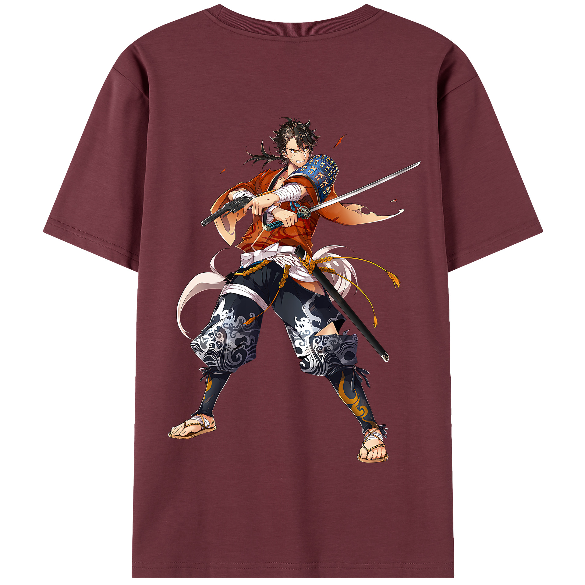 （画像用） 刀剣乱舞 Touken Ranbu 綿100％半袖Tシャツ（背面プリント）